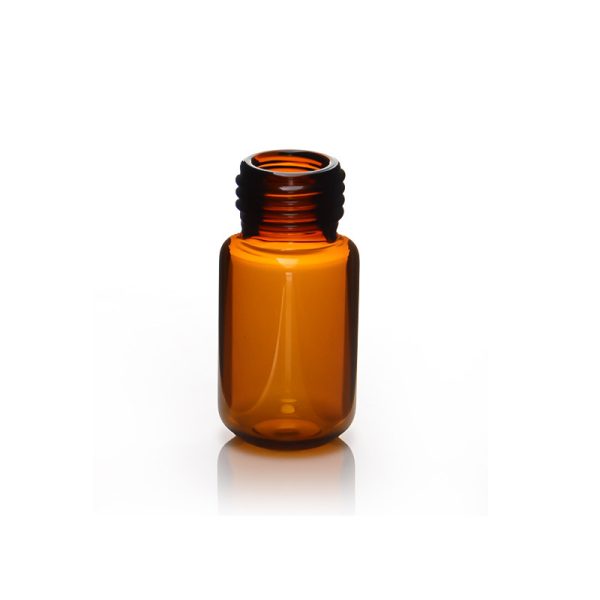10 ml Amber Precision Screw Headspace Vial, Round Bottom, 22.5 × 46 mm, 100/pk