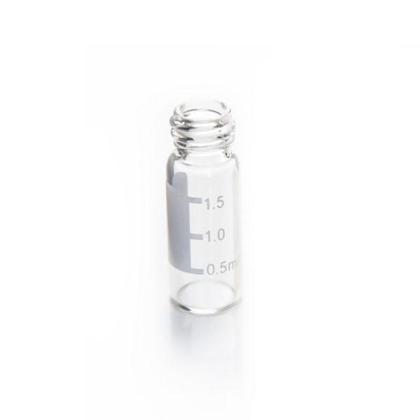 2 ml Clear Screw Neck Vial with Write-on Spot, 10-425 Thread, 11.6 × 32 mm, USP Type I, 100/pk